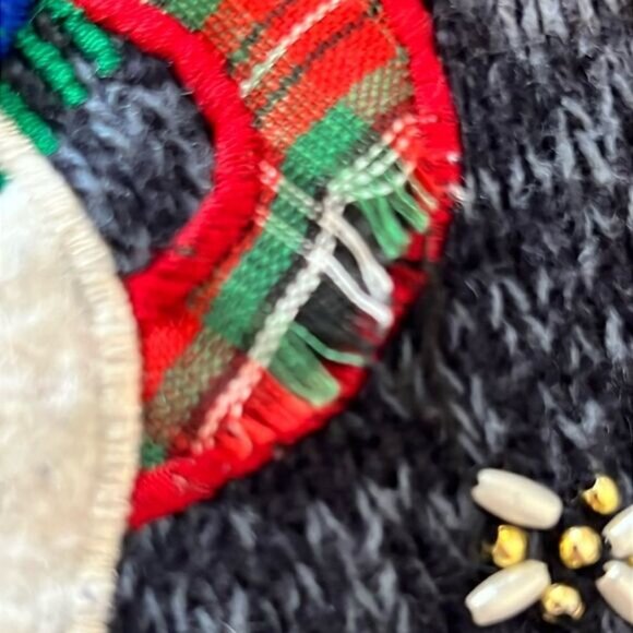 Designers Studio Blue Ramie organic linen and Cotton Snowman Sweater Size XL - Picture 16 of 16